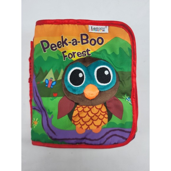 Lamaze Peek A Boo Forest Fabric Book - Picture 1 of 6